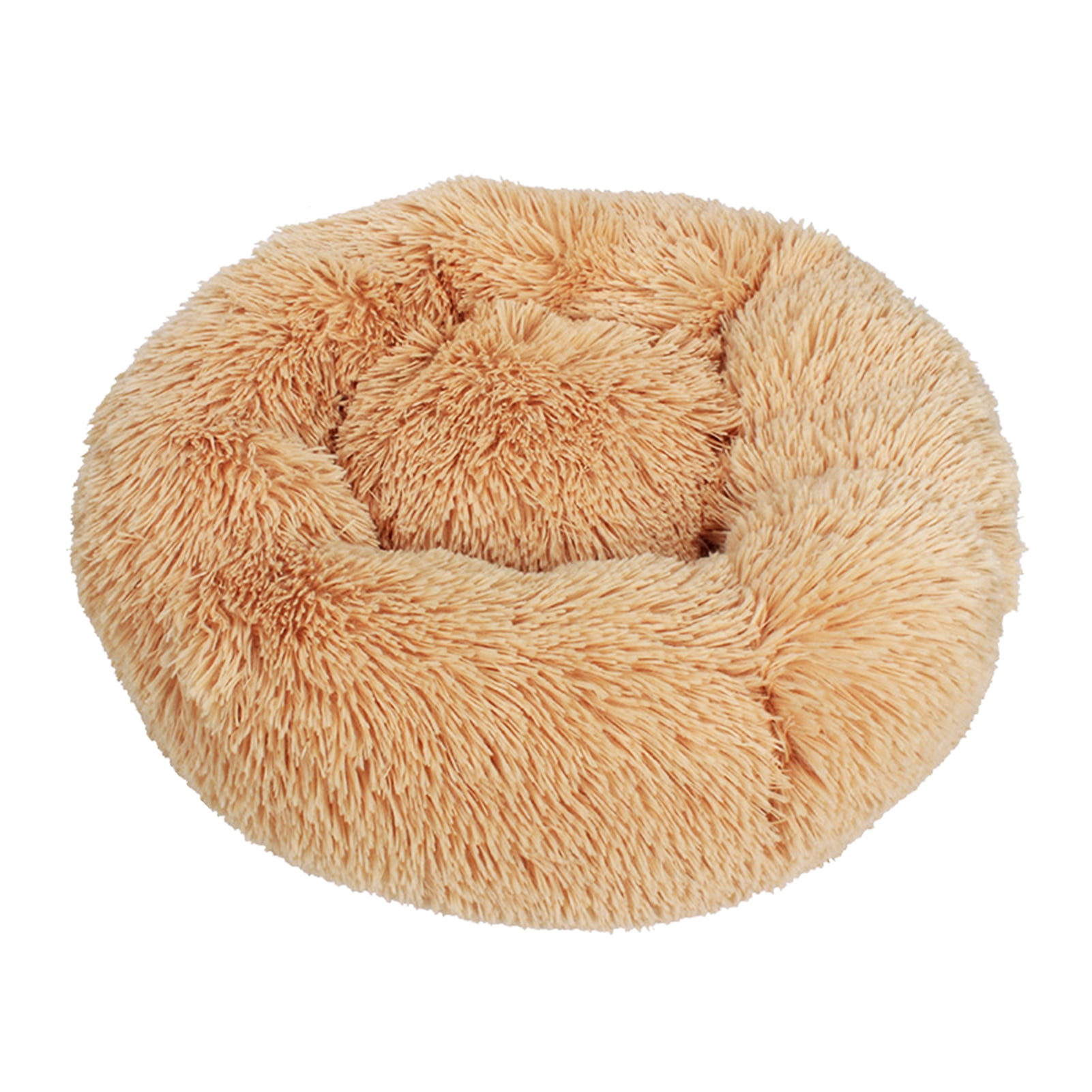 Cnebo Pet Bed Dog Cat Winter Warming Sleeping Bag Calming Bed Soft Fur Round Donut Cuddler Pet Nest Depth Kennel Bed for Small Medium Large Pet